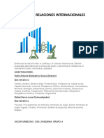 Conflicto y Relaciones Internacionales