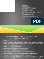 Pertemuan XII Teknis Penghitungan Transaksi Mudharabah Dan Musyarakah