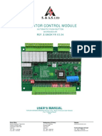 Elevator Control Module: User'S