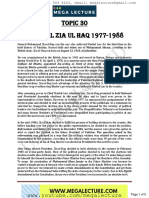 Topic 30 General Zia Ul Haq 1977-1988: Page 1 of 5