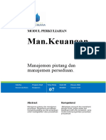 Modul 7 Manajemen Piutang Dan Manajemen Persediaan