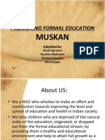 Promoting Formal Education: Muskan