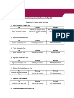 With Effect From 1st May 2021 Reduction in Fees For S