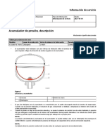 Información del acumulador de presión EC300D NL Volvo