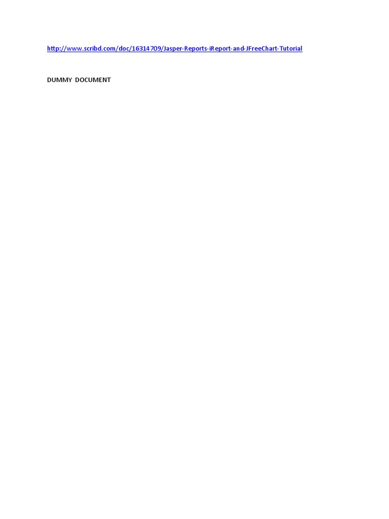 Jasper Reports & JFreeChart Tutorial | PDF | Computers