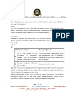 Sexual Reproduction in Flowering Plants Questions