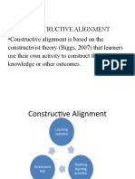Constructive Alignment: Learning Outcomes, Activities & Assessment