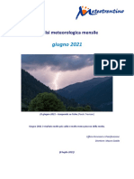 Analisi meteorologica di giugno 2021
