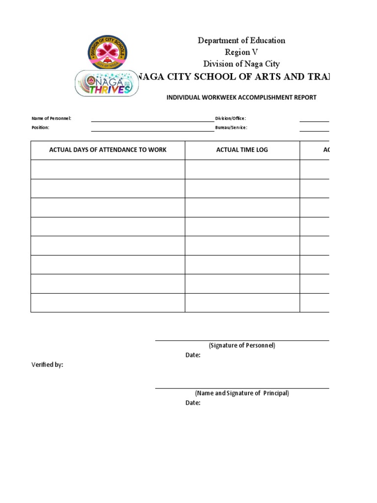 Accomplishment Form | PDF
