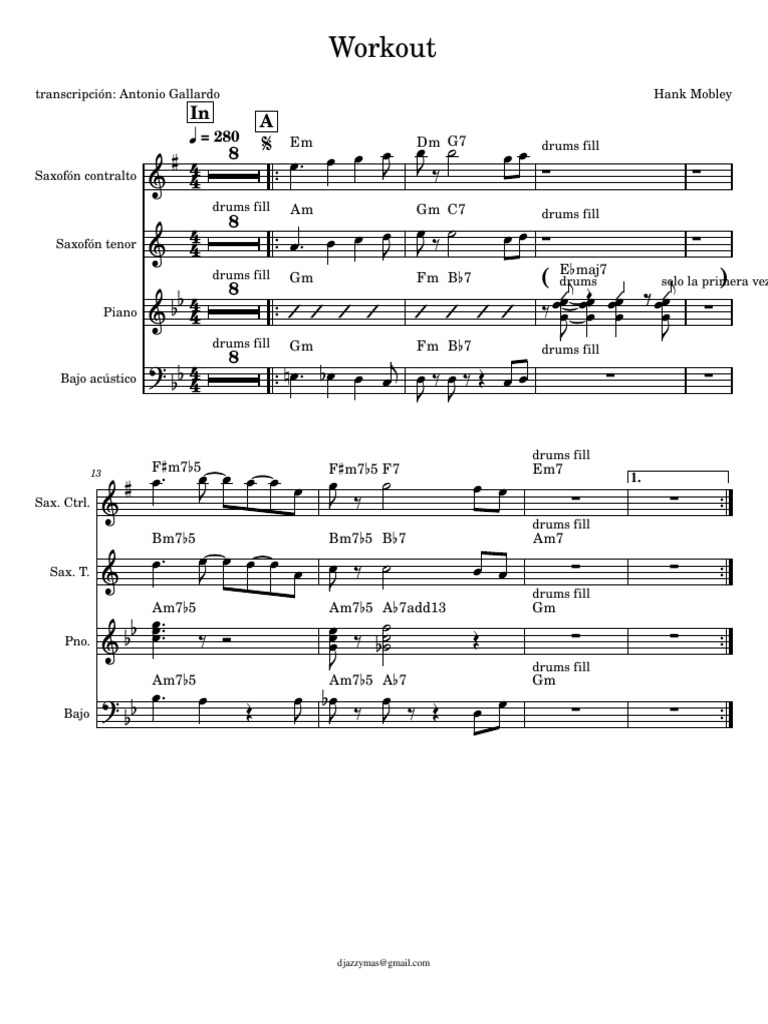 Hank Mobley - Workout | PDF