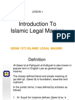 L01_Introduction to Islamic Legal Maxims