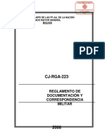 06 Cj-rga-223 Reglamento Documentacion y Correspondencia Militar