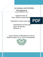 Securities Analysis and Portfolio Management
