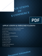 Applications of E Commerce