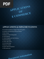 Applications of E Commerce