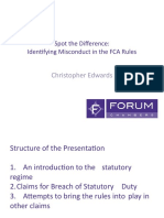 Spot The Difference: Identifying Misconduct in The FCA Rules