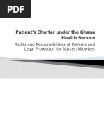 Patients Rights, Responsibilities and Legal Protection For Nurses and Midwives