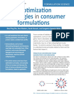 Foam Optimization Strategies Consumer Formulations: Formulation Science