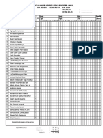 Student attendance list