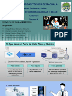 El Agua Desde El Punto de Vista Físico y Químico