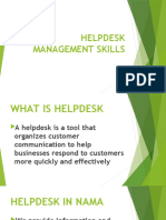 HELPDESK MANAGEMENT SKILLS