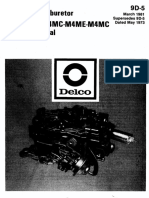 Delco: Carburetor Models 4MV-4MC-M4ME-M4MC Service Manual