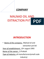 Company: Malnad Oil and Extraction PVT - LTD