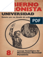 Programas para Universidades Del Gobierno Peronista