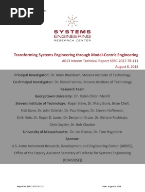 Transforming Systems Engineering through Model-Centric Engineering