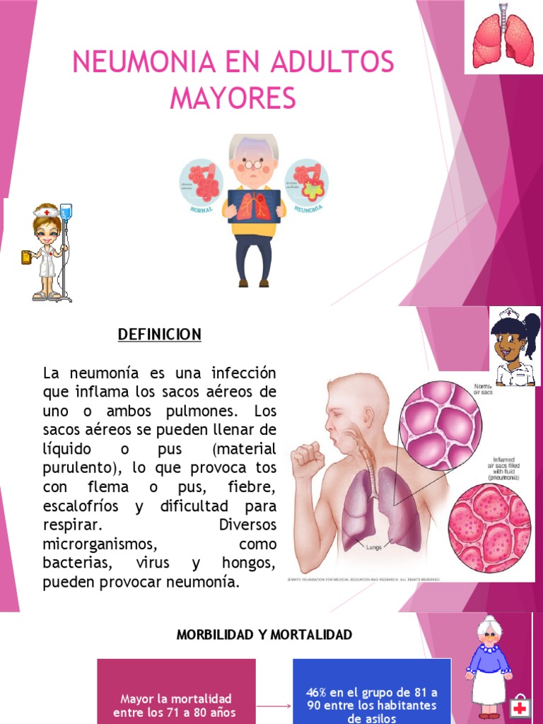 Neumonia en Adultos Mayores | PDF | Neumonía | Enfermedades y trastornos