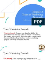 Module 2 Types of Marketing Demand