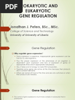 Prokaryotic and Eukaryotic Gene Regulation