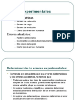 Determinación de Errores Experimentales