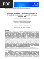 Texto 3° debate - Estratégias Deliberadas x Estratégias Emergentes