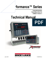 Rice Lake Weighing Systems 880 Performance Series Indicator Technical Manual
