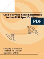 Hancock Cold-Formed Steel Structures To The AISI Specification