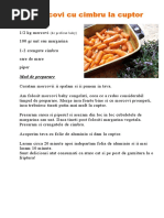 Morcovi Cu Cimbru La Cuptor