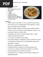 Paste Cu Vinete Și Ricotta