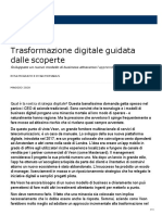 Trasformazione Digitale Guidata Dalle Scoperte