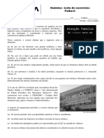 Exercício de Química - Folha 2 - 3E-EM - 15-03