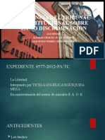 Sentencia Del Tribunal Constitucional Sobre La No Discriminación