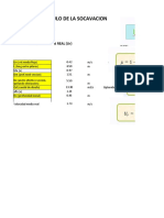 Calculo Socavacion General - Pte Marañon