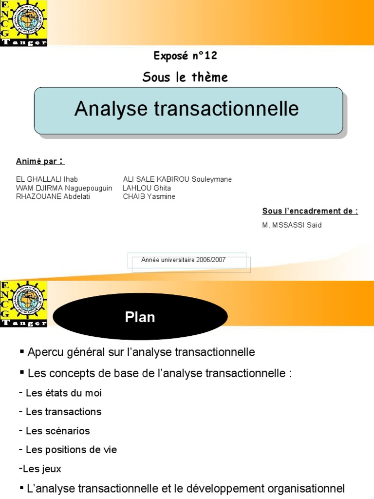Analyse Transactionnelle | PDF | Nature humaine | Psychologie