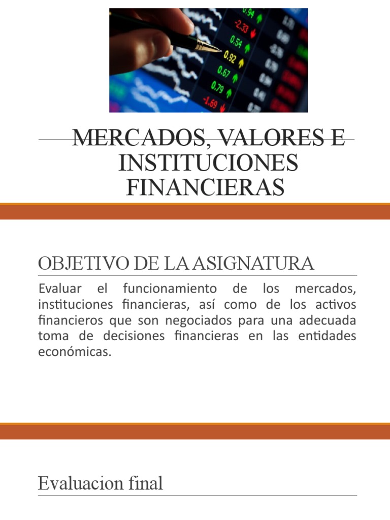 Mercados e Instituciones Financieras | PDF | Bolsa de Valores | Sistema ...