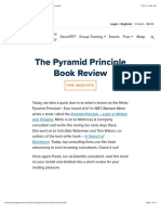The Pyramid Principle Book Review - Management Consulted