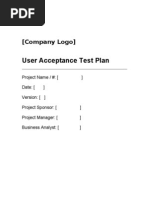 Download uat template by Tony Wake Charity SN51469479 doc pdf