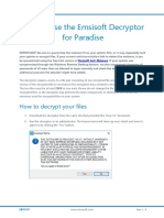 How To Use The Emsisoft Decryptor For Paradise