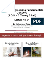 Software Engineering Fundamentals Csc2073 (3 CRH 3 Theory 0 Lab)