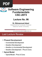 CSC2073 - Lecture 06 (Agile Software Development)