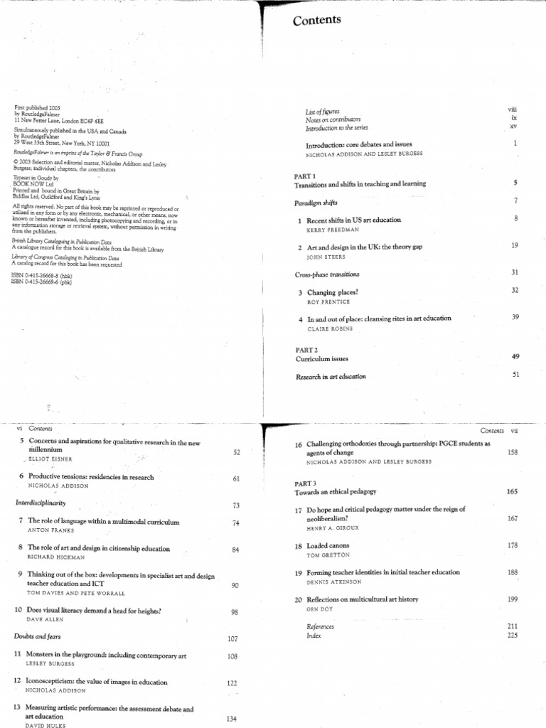 Issues in Art and Design Education Pp. 1-30 | PDF